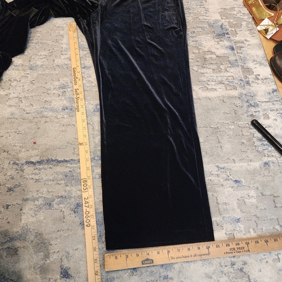 NWT Alfani Velvet Black Wideleg Pull On Stretchy Pants Womens Size 3X - Picture 5 of 14